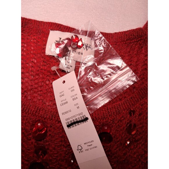 J. Crew Collection Embellished Pointelle Sweater Tank Alpaca CE698 Size M NWT - Picture 3 of 8